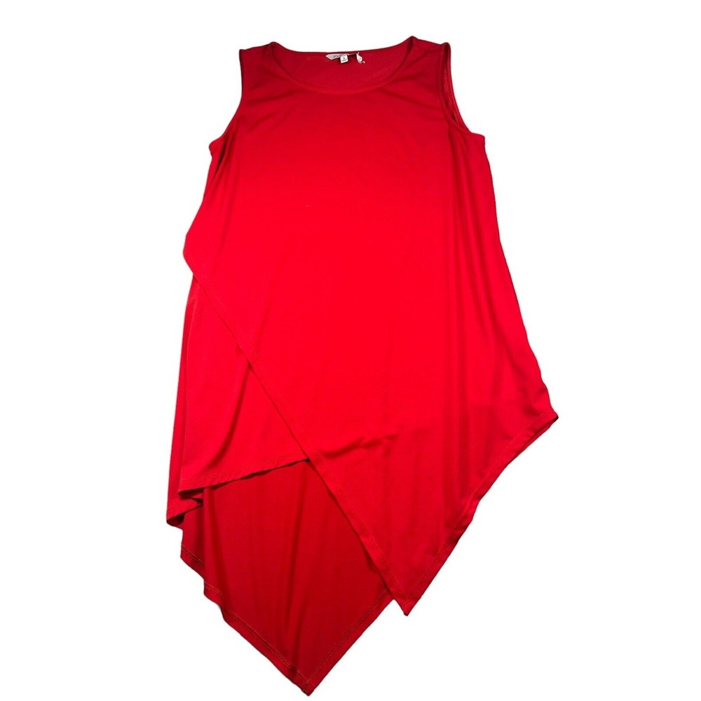 John Mark S Tunic red Sleeveless‎ Top Blouse